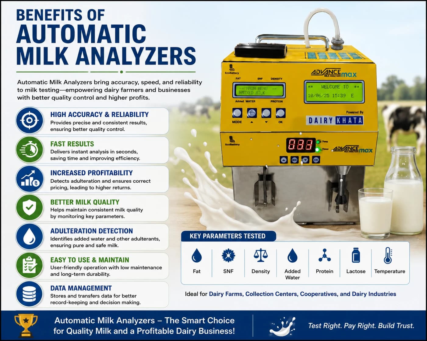 Benefits of Automatic Milk Analyzers - Jai Shree Equipment Dairy